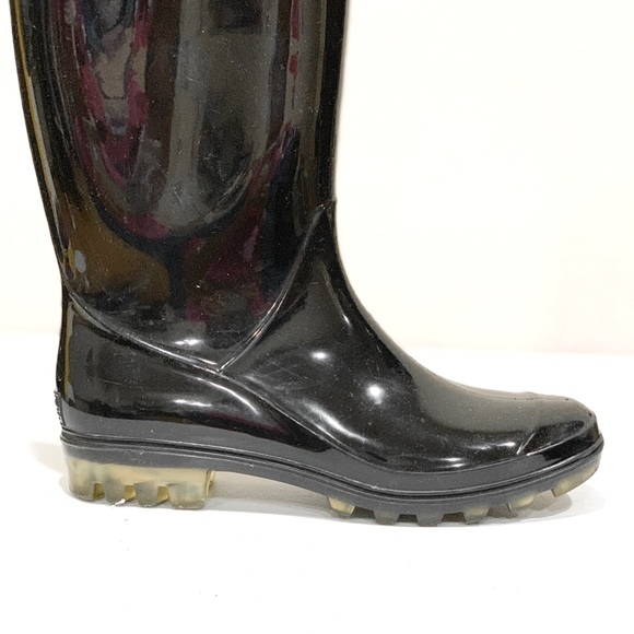 COACH Black Mid-Calf Waterproof Boots - Picture 6 of 16